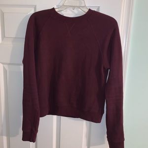 Burgundy Crewneck Sweatshirt